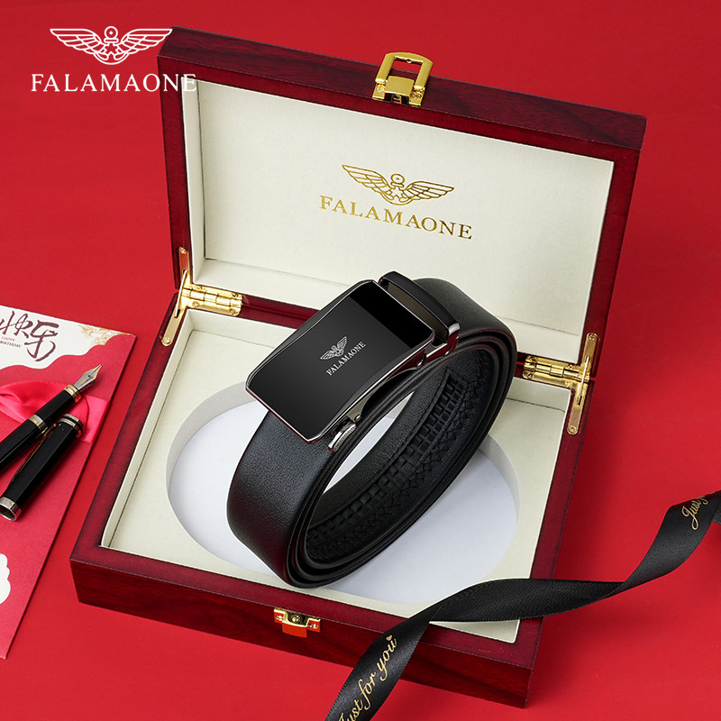 正品法莱阿玛尼腰带男士高档品牌真皮2026新款皮带男款男潮年轻人