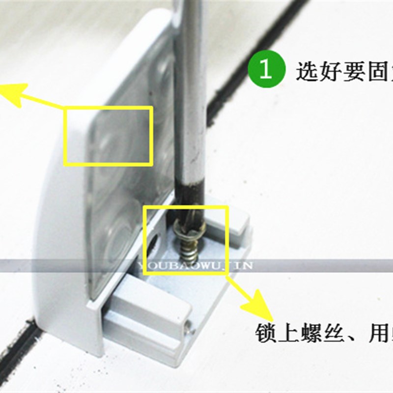 玻璃夹亚力克挡板夹子办公桌配件屏风卡子隔板层板台面铝合金夹子
