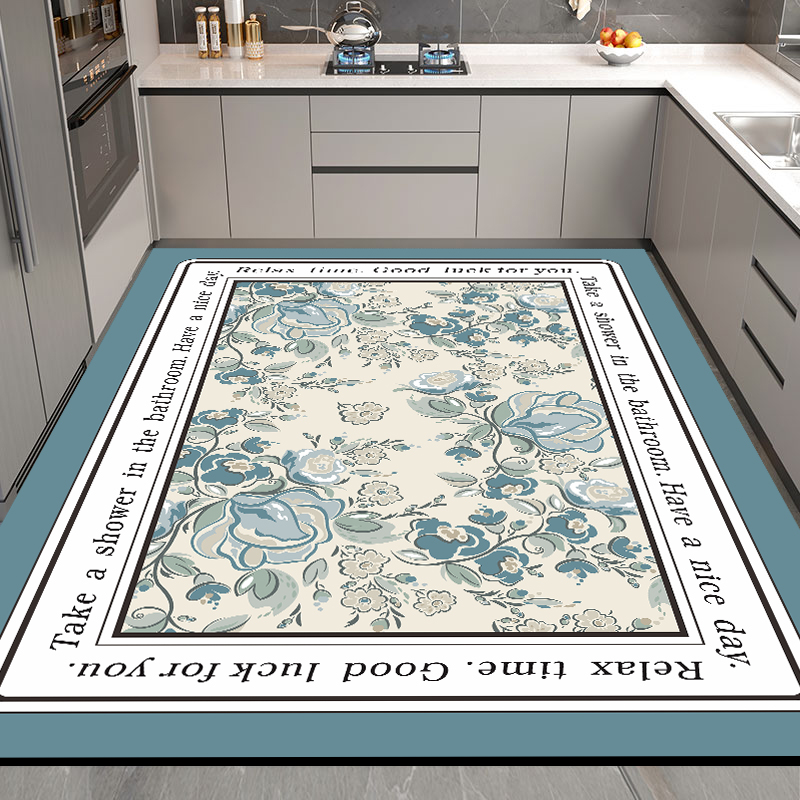 厨房专用地垫大面积全铺可擦免洗防油防水地面防滑耐脏可裁剪脚垫