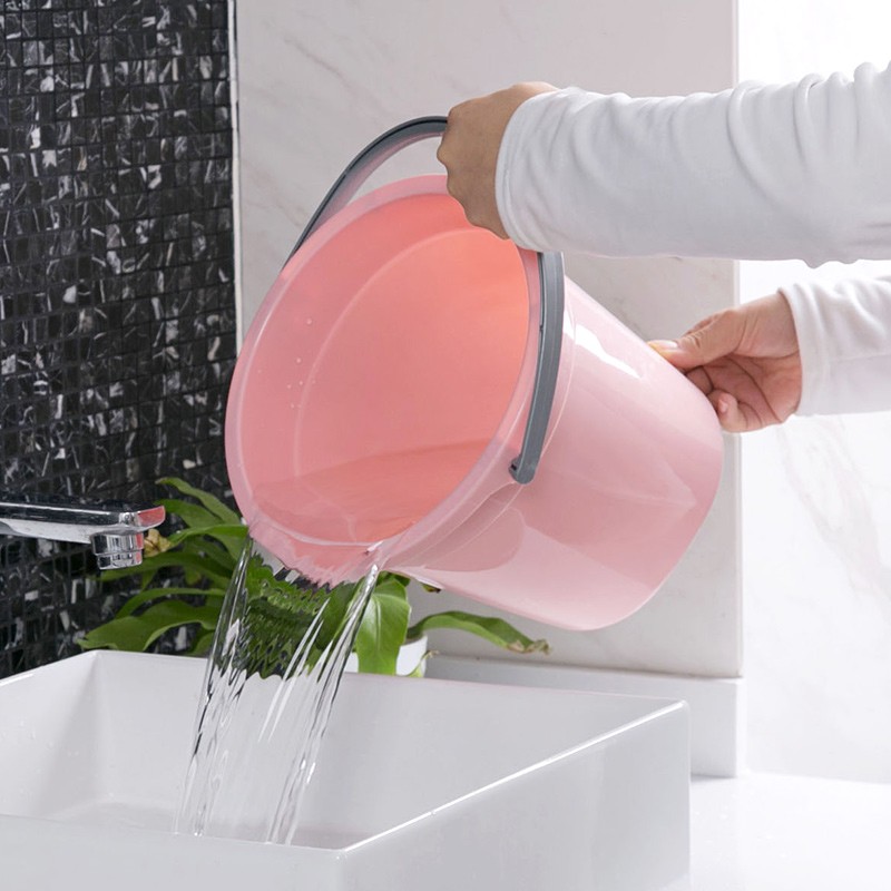 塑料加厚大水桶带提手把家用大容量储水桶学生宿舍洗澡洗衣桶圆桶