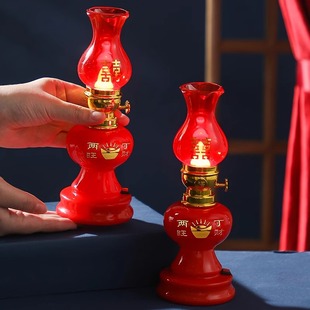 结婚子孙灯婚礼喜灯婚房布置高档台灯婚庆用品大全陪嫁长明灯一对