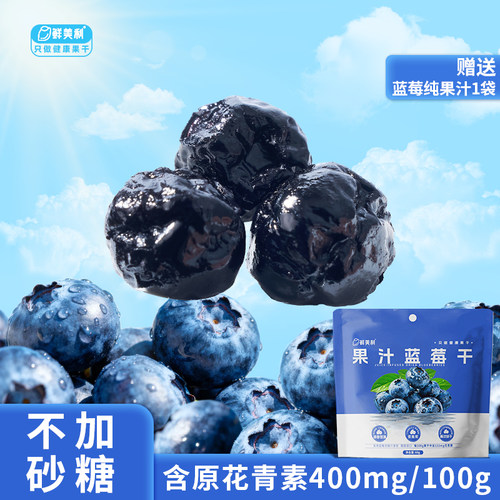 鲜美利果汁蓝莓干无添加水果干