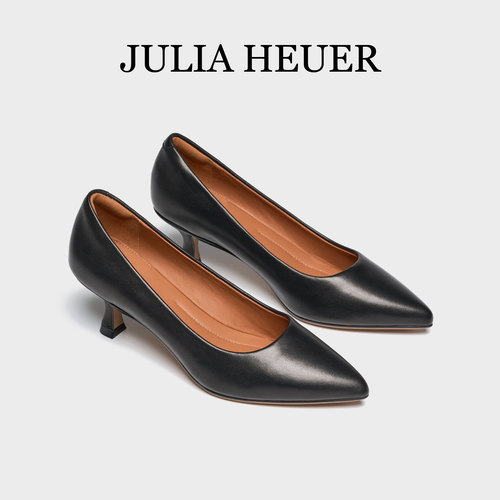 Julia Heuer朱莉亚赫尔 女士尖头高跟鞋时尚通勤猫跟工作单鞋