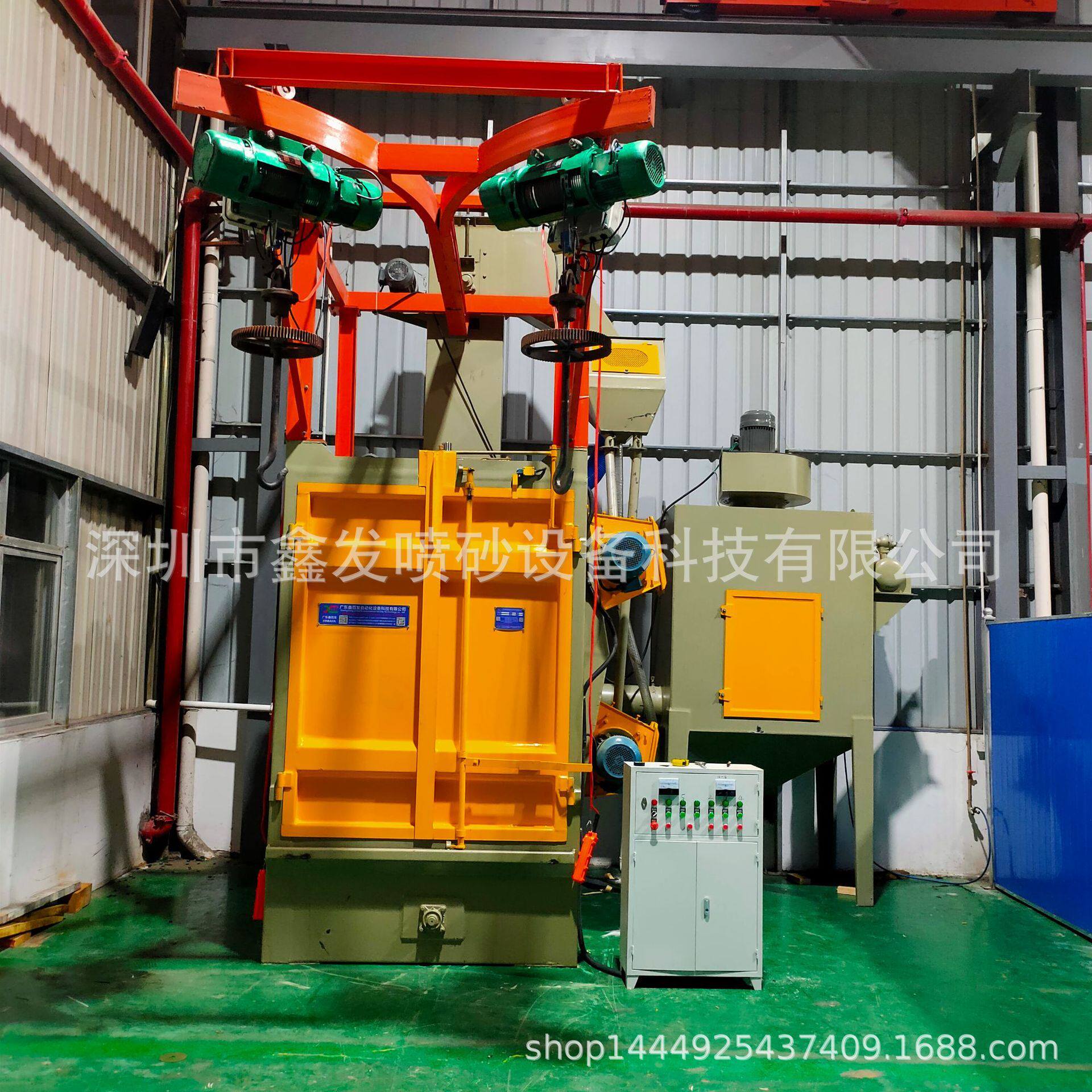 自动吊抛机 双挂钩全自动抛丸机 挂具钣金吊钩式打沙机厂家直销