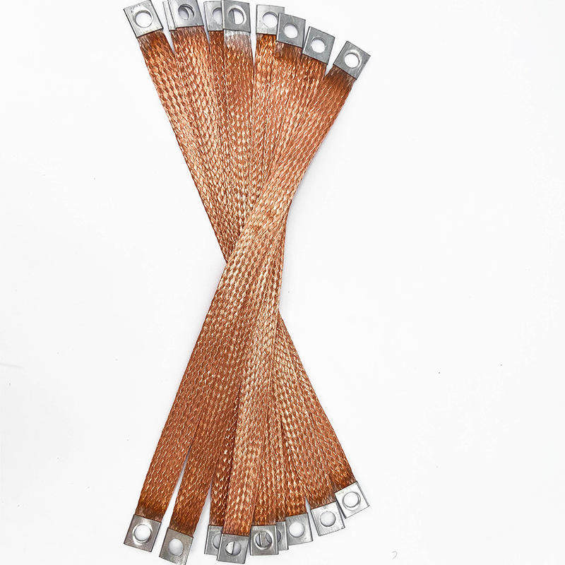 25平方祼铜编织接地线 软连接软铜带避雷线 铜导电带编织电缆