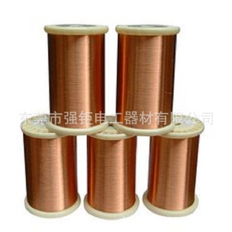 广东厂家0.05MM 变压器漆包铜线单支漆包铜线 三层绝缘漆包线