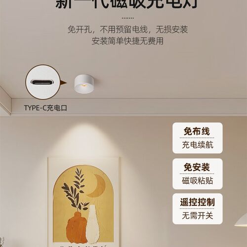 采购产品表面安装筒灯,无布布线,冲压和粘y贴,充电通道展示柜,壁