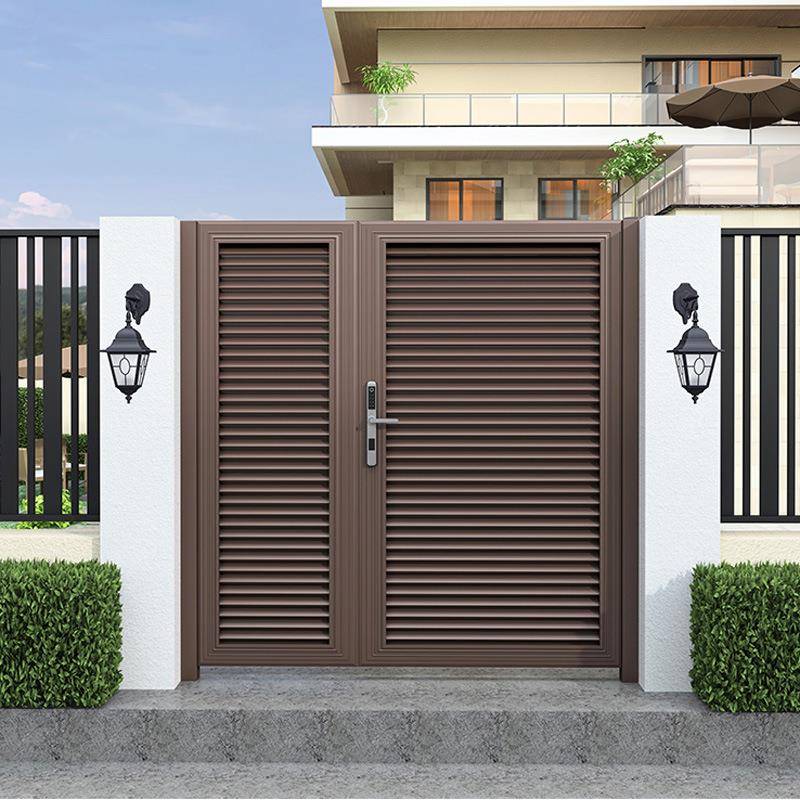 铝艺大门铝合金电动移门铝艺门庭院门别墅门花园双开对开小门