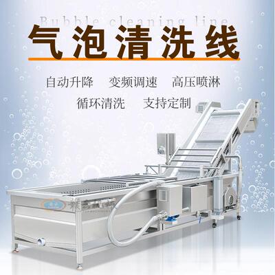 牌鱼片清洗机鱼身清洗机大型气泡清洗机水产清洗机水产深加工