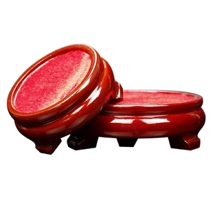 中号圆木底座木托盘舍利塔底座上面直径8.5厘米高3.5厘米花瓶托盘