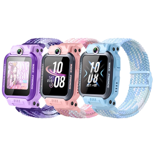 适用于小天才电话手表z6pro表带Z6S磁吸闪扣编织Z6A表带男女学生W2231AC叶罗丽公主款W2131AC替换W2302AC腕带