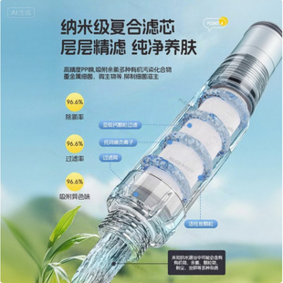 过滤花洒喷头净化泰国旅行增压洗澡替换芯淋浴软水质棉片除氯通用