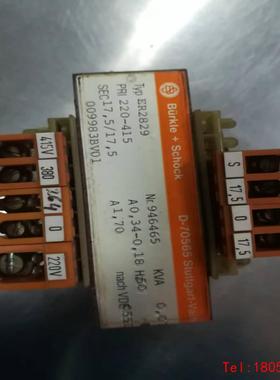 【非标价】Burkle+chock变压器