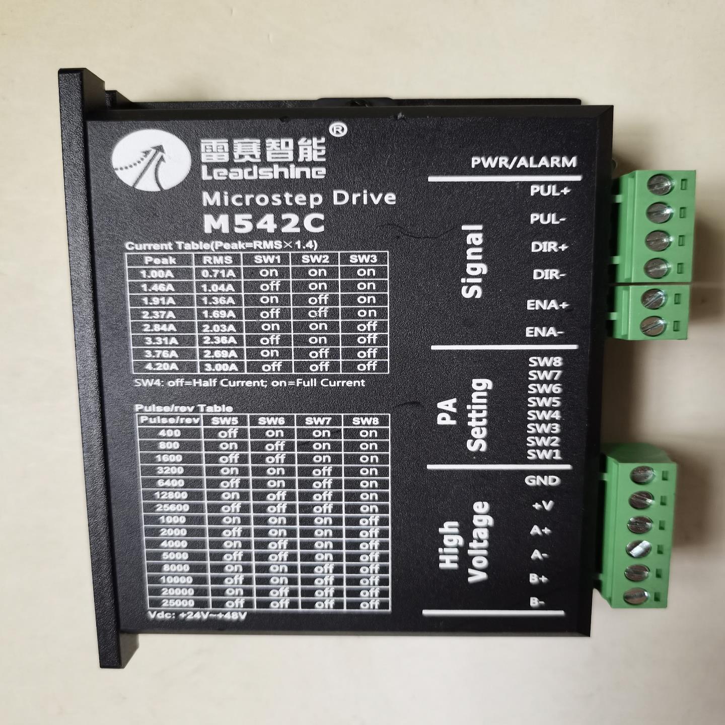 雷赛驱动器M542C二相步进电机驱动器，保全新原装正品。