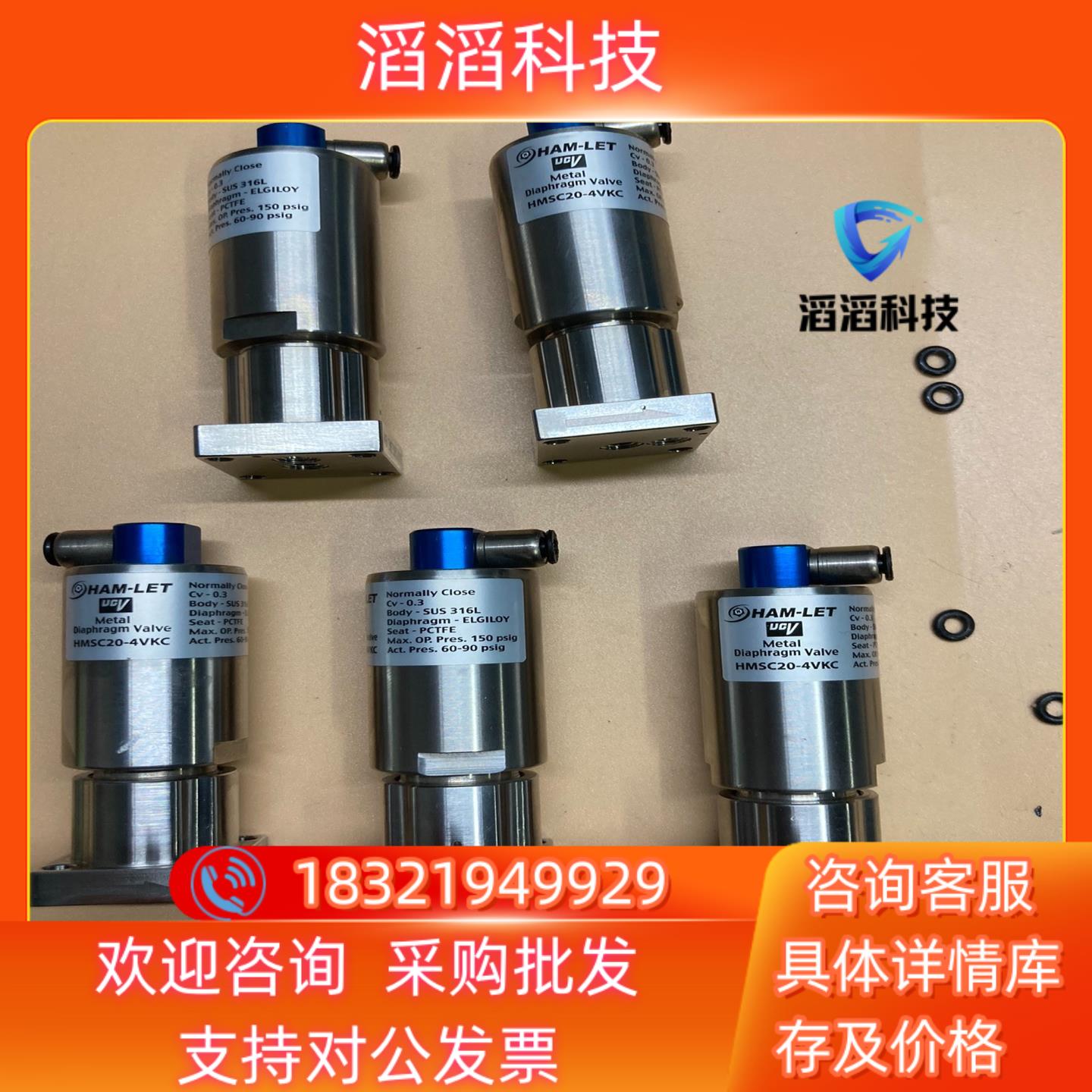 现货HAM-LET哈姆雷特HMSC20-4VKC金属隔膜阀 UC