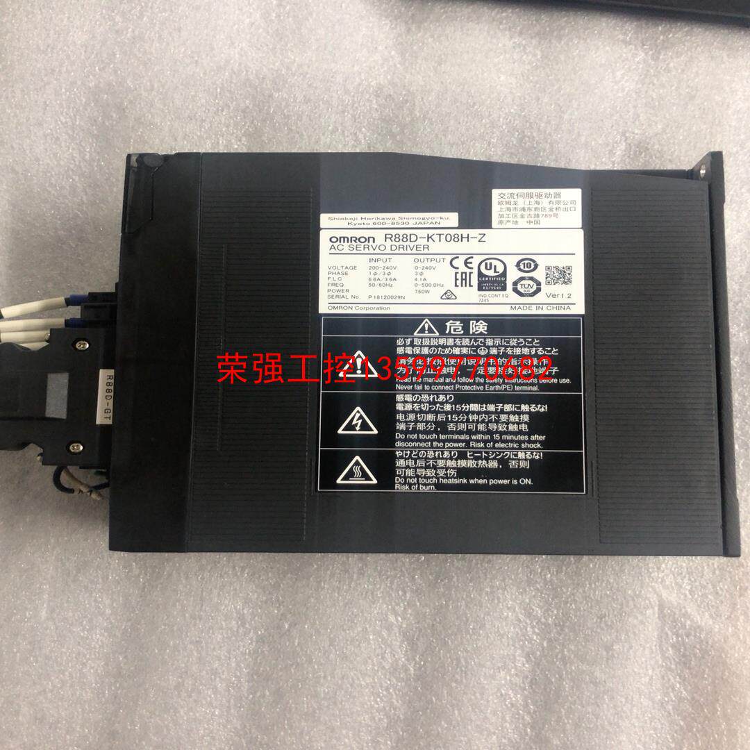 【荣强工控】欧姆龙驱动R88D-KT08H-Z，成色漂亮，拆机功