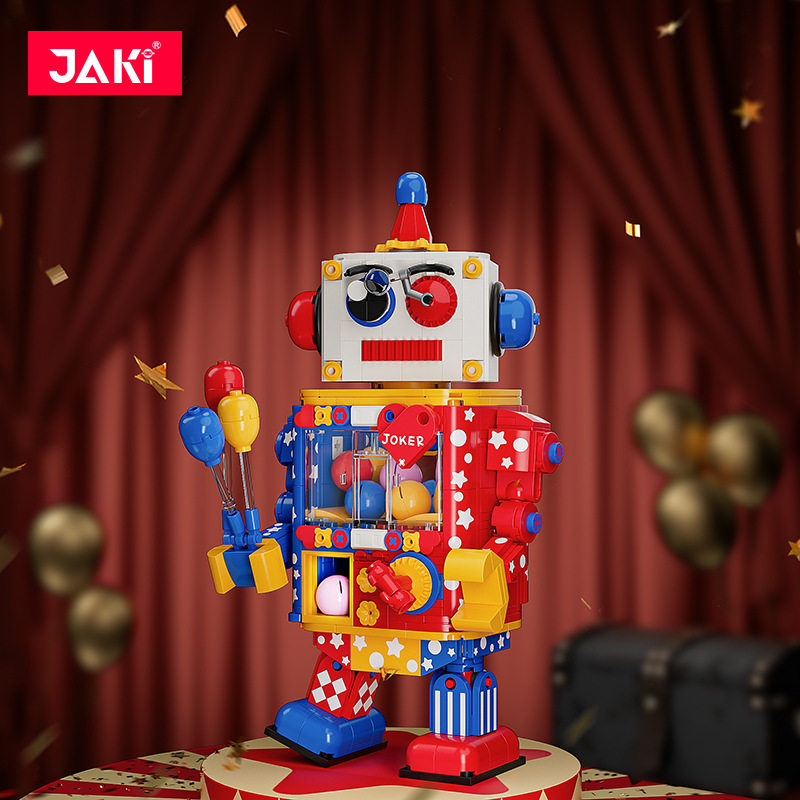 JAKI佳奇积木小丑扭蛋机器人儿童