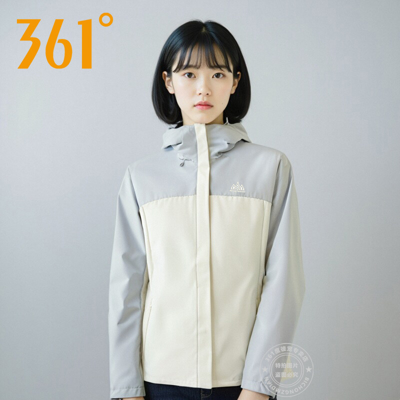 361运动风衣女2026春季新款连帽防风梭织外套女士跑步户外冲锋衣