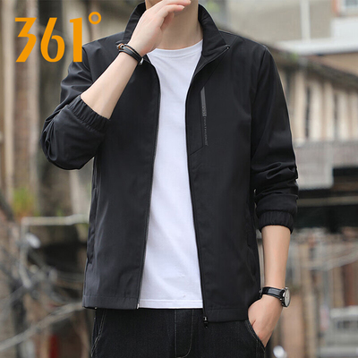 【商场同款】361度梭织运动外套男2025春秋新款立领夹克风衣男