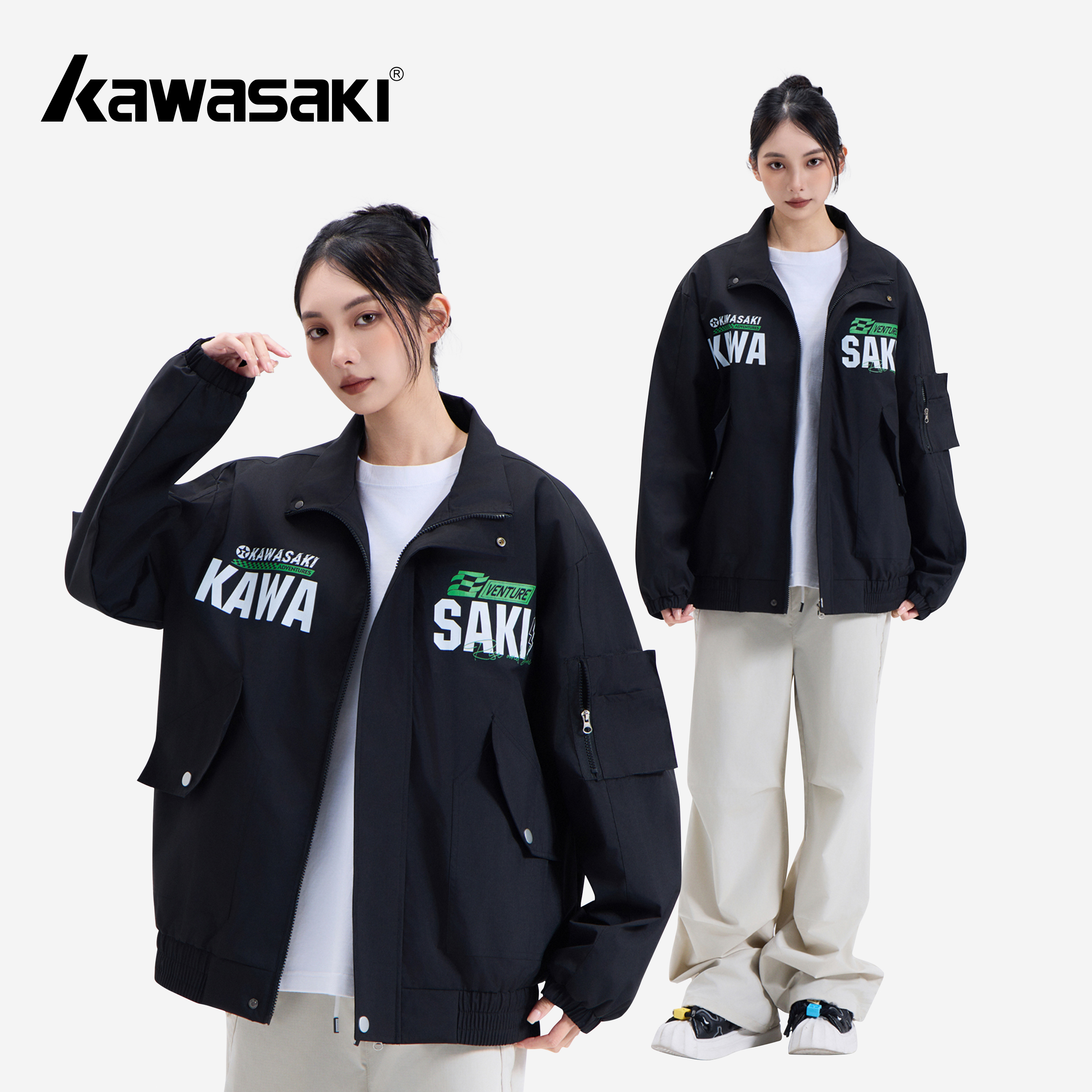 Kawasaki川崎宽松休闲工装夹克