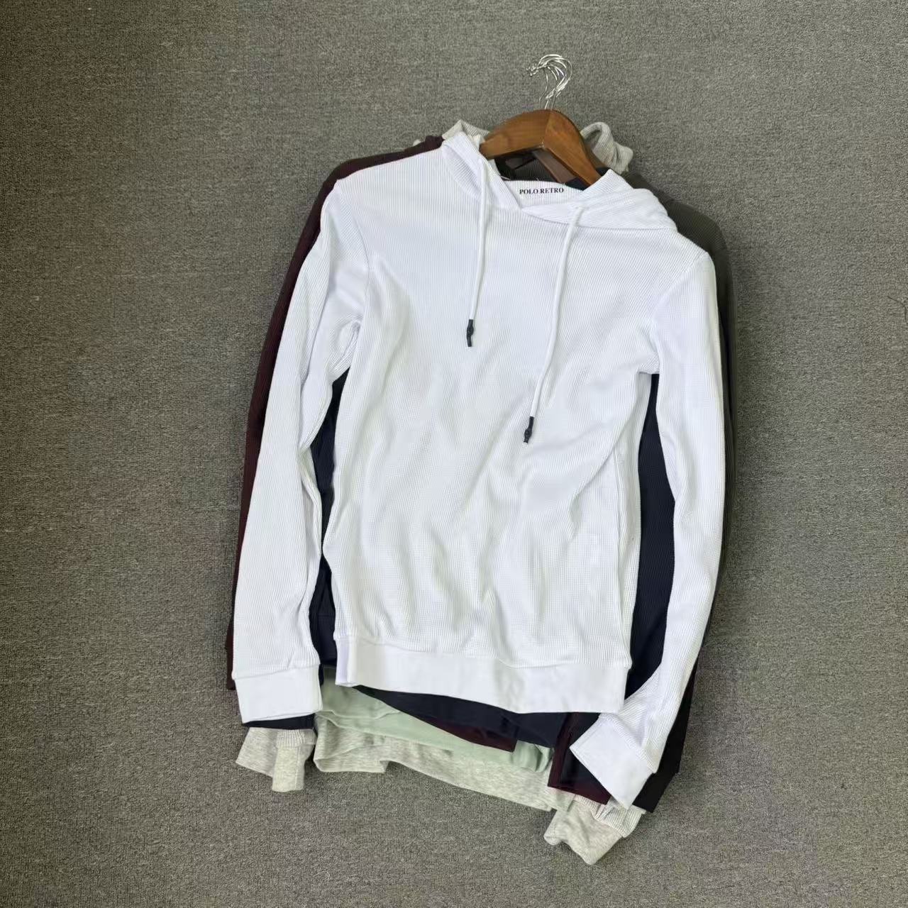 连帽长袖T恤内搭外穿卫衣