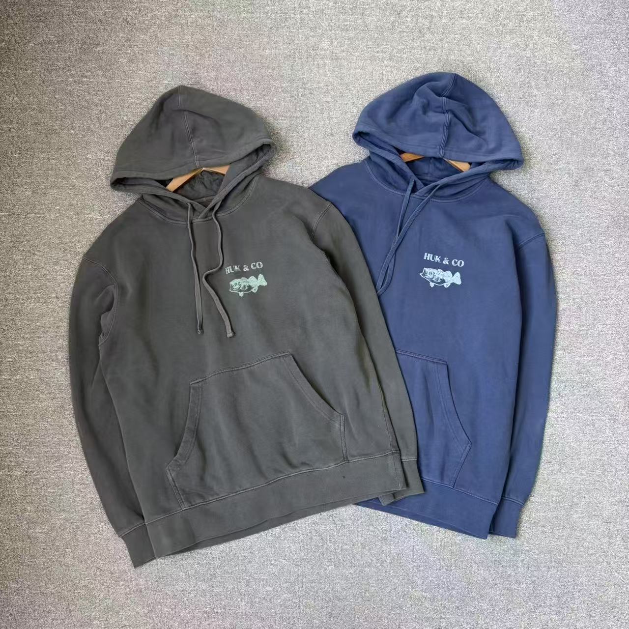 80棉拉绒水洗面料男连帽套头卫衣