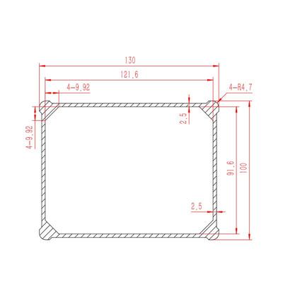 L04-130*100镇流器铝合金外壳仪器壳体防水铝壳铝型材电源盒