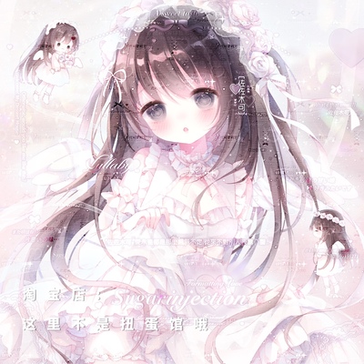 70张 一番星扭蛋第六期 乖巧可爱少女动漫头像原创直购高清无水印