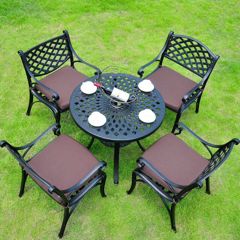 石上鸟户外桌椅庭院露天阳台室外花园休闲铸铝桌椅组合订金
