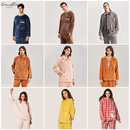 套头 家居服套装 新世家族情侣睡衣女法兰绒男士 秋冬外穿休闲大码