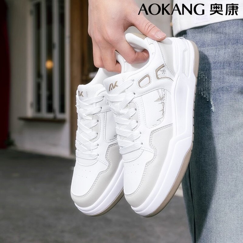 奥康男鞋休闲鞋春季新款板鞋男款潮流百搭高级感软底轻便运动鞋子