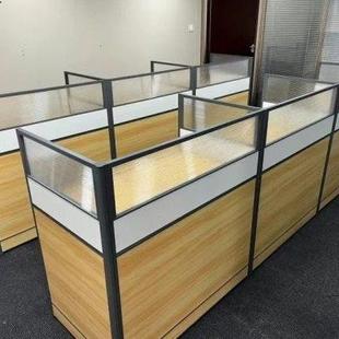 6人铝合金屏风卡座员工电脑桌 职员办公桌简约现代办公室工作桌4