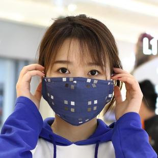 A类面料健康透气亲肤可洗纯棉无荧光剂 全棉纱布男女口罩3只装