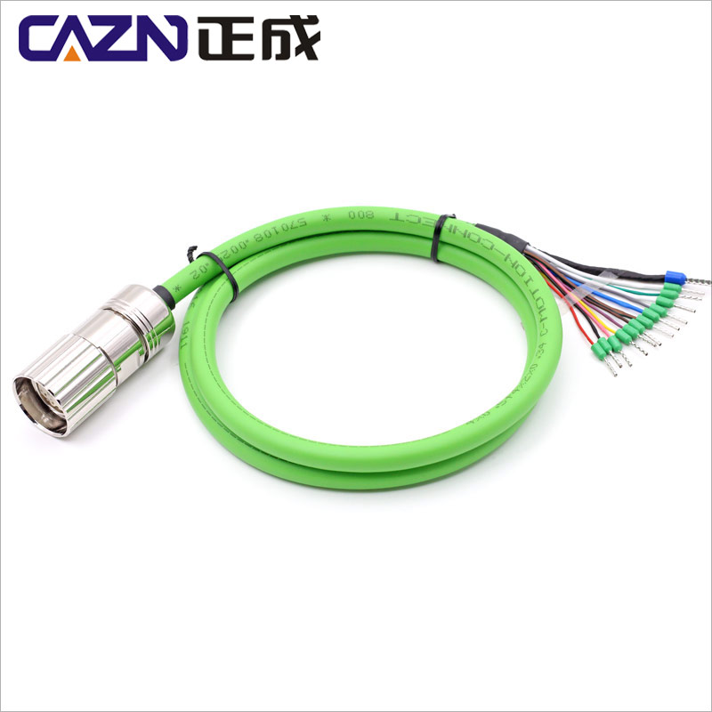 M23连接器1219孔17芯6针8PIN顺逆时针伺服电机编码器航空插头座