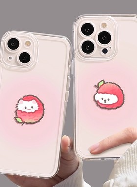 适用苹果17新款13手机壳iPhone14pro透明12卡通11高级promax16全包15情侣X防摔8plus男女xr保护max套2025IP