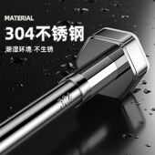 伸缩杆晾衣杆免打孔窗帘衣柜撑杆卫生间免钉支撑架收缩304不锈钢