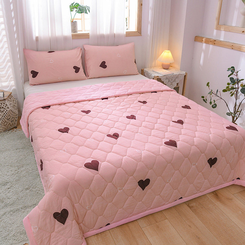 水洗棉夏凉被夏天儿童薄款夏被空调被春秋单人双人夏季被子可机洗