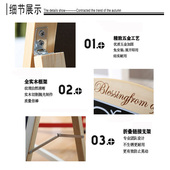 小黑板店铺用摆摊广告牌发光板支架式 商用展示牌手写荧光板 立式