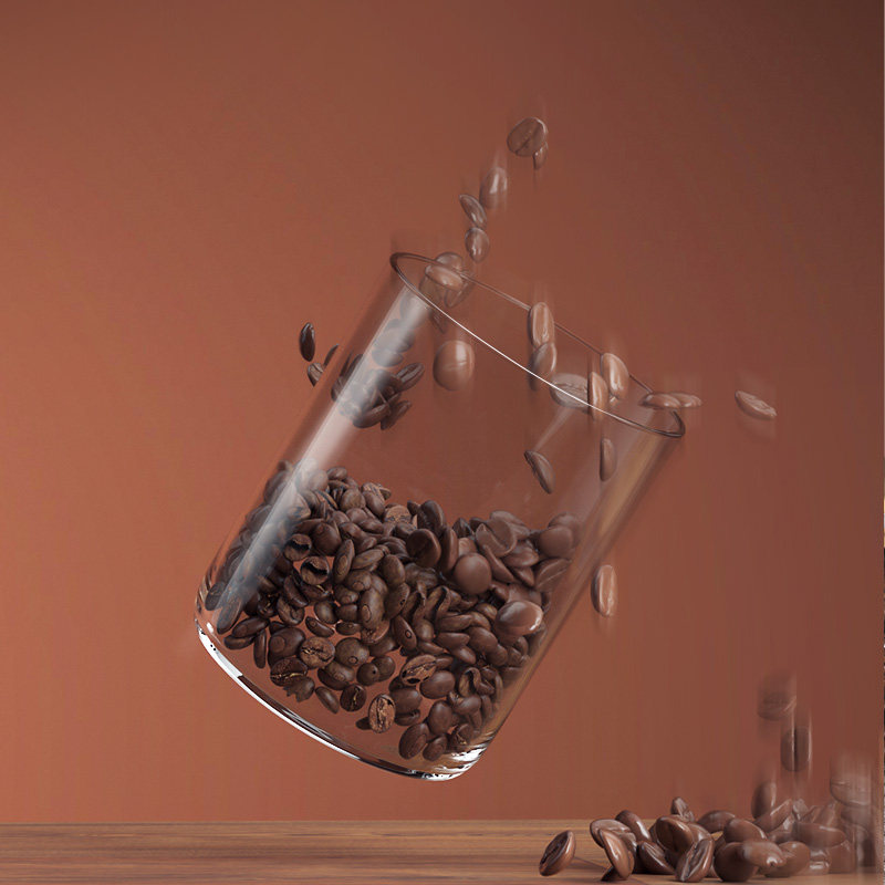 咖啡豆保存罐密封罐玻璃食品罐子零食储物瓶子带盖五谷杂粮收纳罐