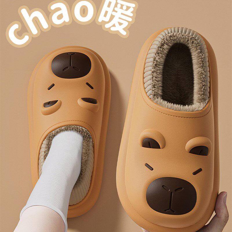 医用手术室防水棉拖鞋女2025新款冬季加绒加厚保暖防滑包跟棉鞋男
