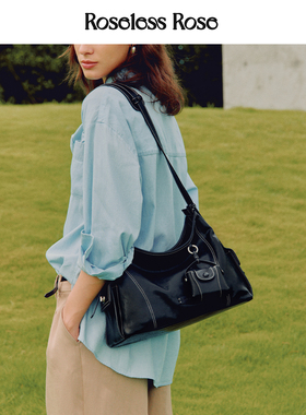 【新年礼物】RoselessRose云感hobo包植鞣牛皮小众斜挎通勤托特包