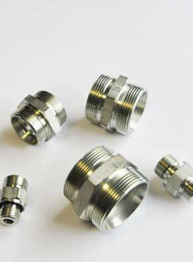 议价GR28/22LCFX 液压管接头EO24度锥卡套接头变径28MM转22MM