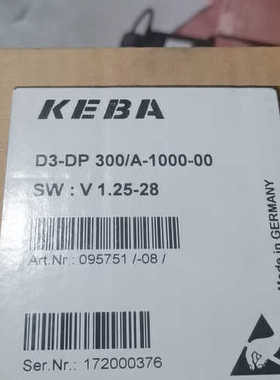 KEBA 科霸驱动器 D3-DP300/a -1000 -00 ?KEDRIVE D3