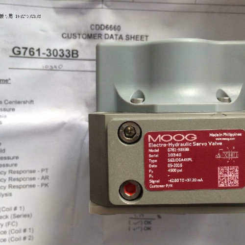 穆格MOOG G631系列电液伺服阀D662Z4310K