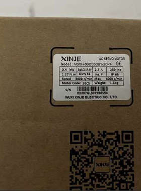 议价信捷100W/400W/750W伺服电机MS6H/6S-60/80CS30B1-20P4/P7