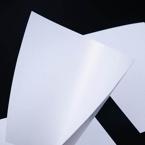 珠光纸A4A3 冰白珠光打印纸 闪光卡纸 名片纸 封皮封面白色珠光纸