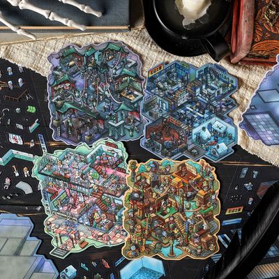 微缩世界3D立体微缩场景贴纸