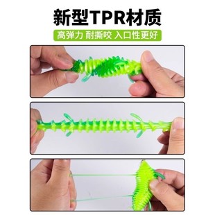 路亚饵黑鱼路亚假饵浮水软虫打黑假饵浮水软饵雷强专杀曲柄钩