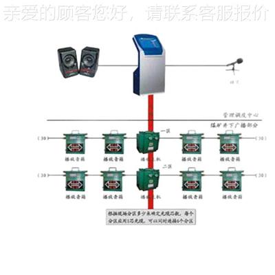 煤煤矿井下矿井下安全应广货播调度系直统厂家供发迅速急广播系统