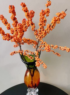 SSS级品质冬青天物橙色【爱马仕橙】冬青小众轻奢高端花材